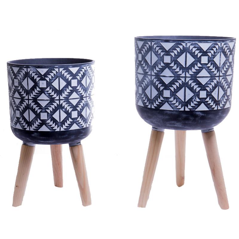 Set of 2 Tripod Planters