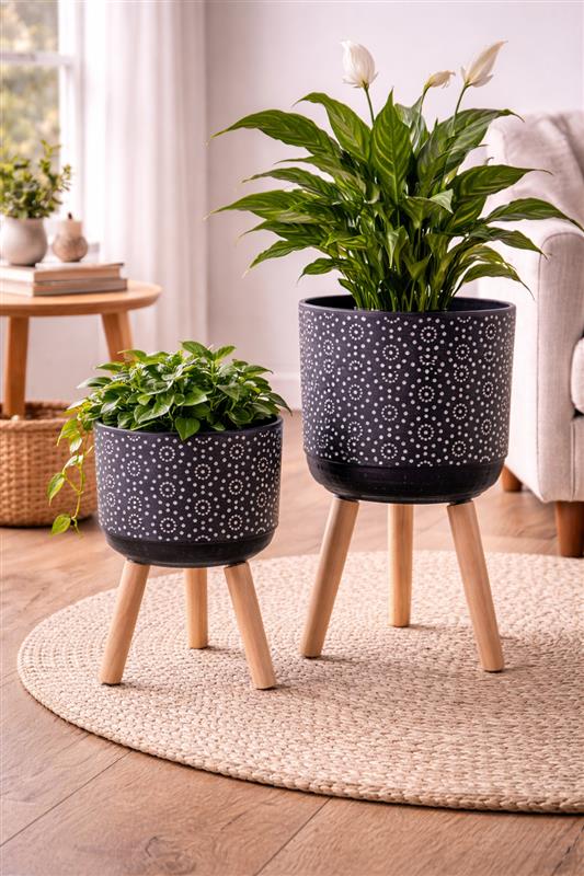 Set of 2 Tripod Planters