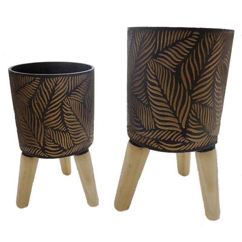 Set of 2 Tripod Planters