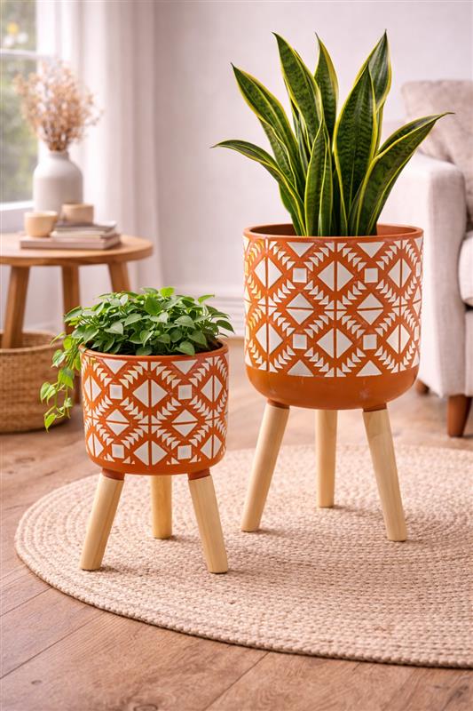 Set of 2 Tripod Planters