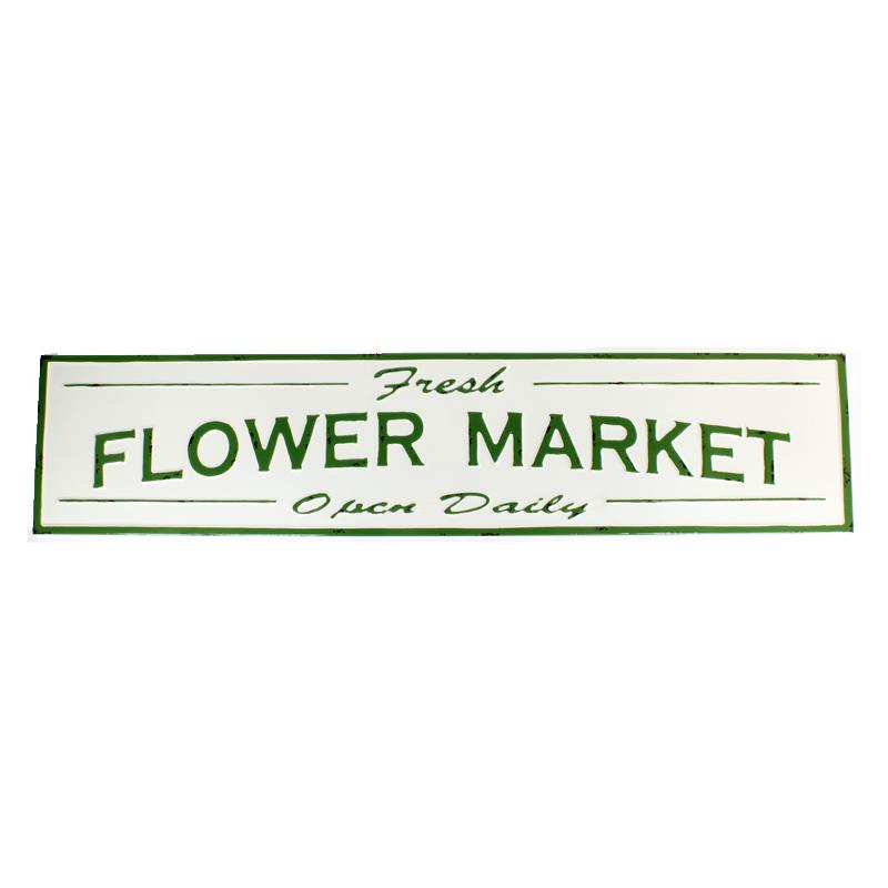 Fresh Flower Market Sign