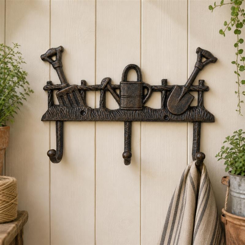 Cast Iron Garden Tools Hooks
