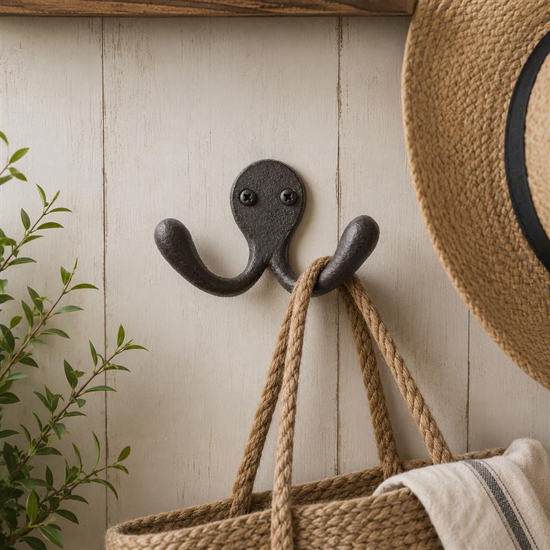 Cast Iron Double Wall Hook