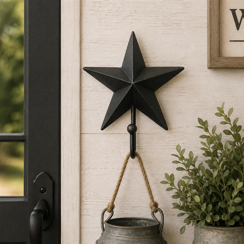 Cast Iron Star Hook