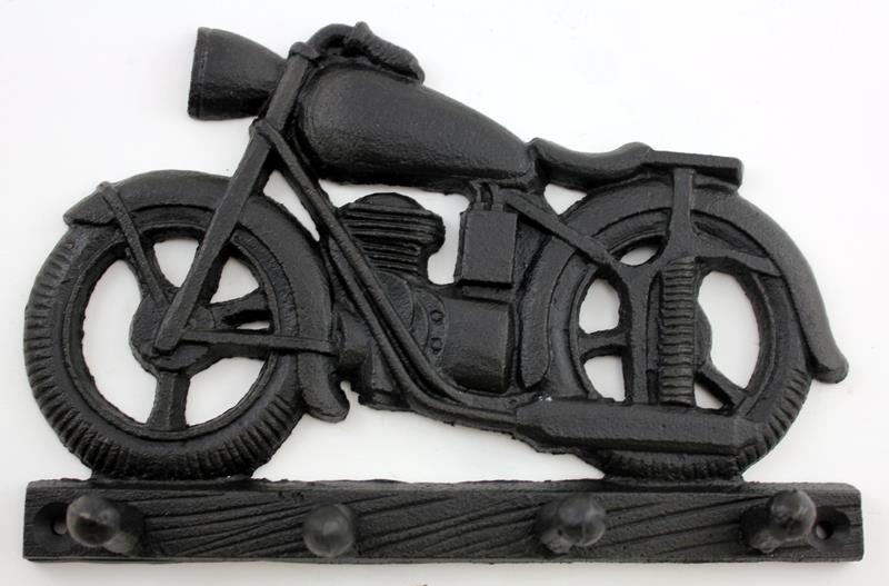 Cast Iron Motorcycle Keyrack =