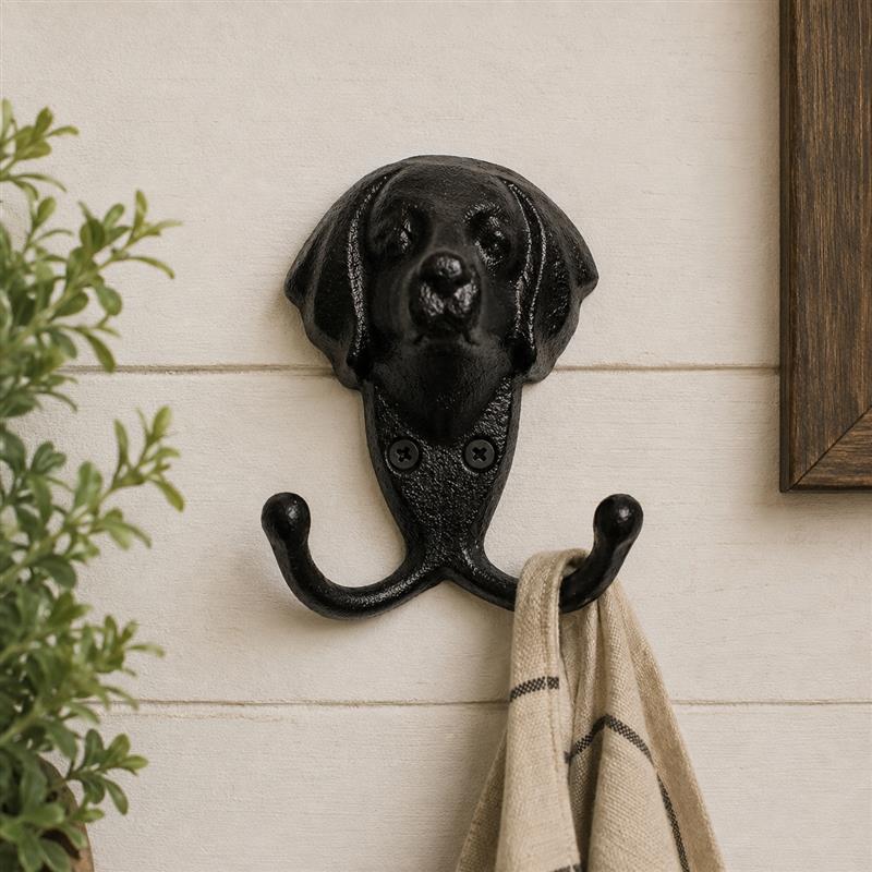 Cast Iron Dog Double Hook