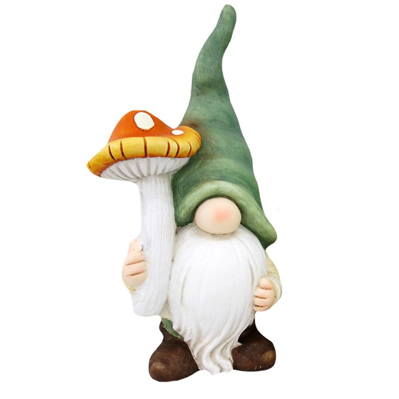 Gnome Holding Toadstool