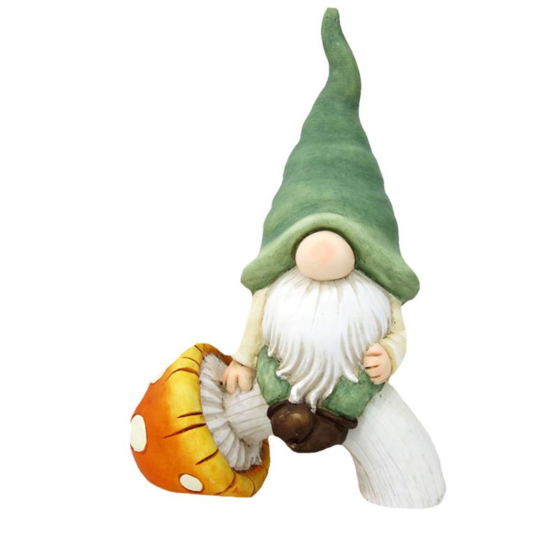 Gnome Sitting On Toadstool