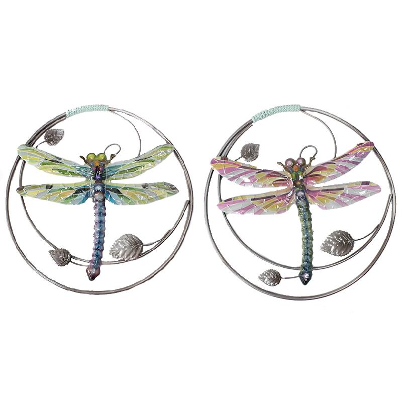 2 Asst. Circles with Dragonfly