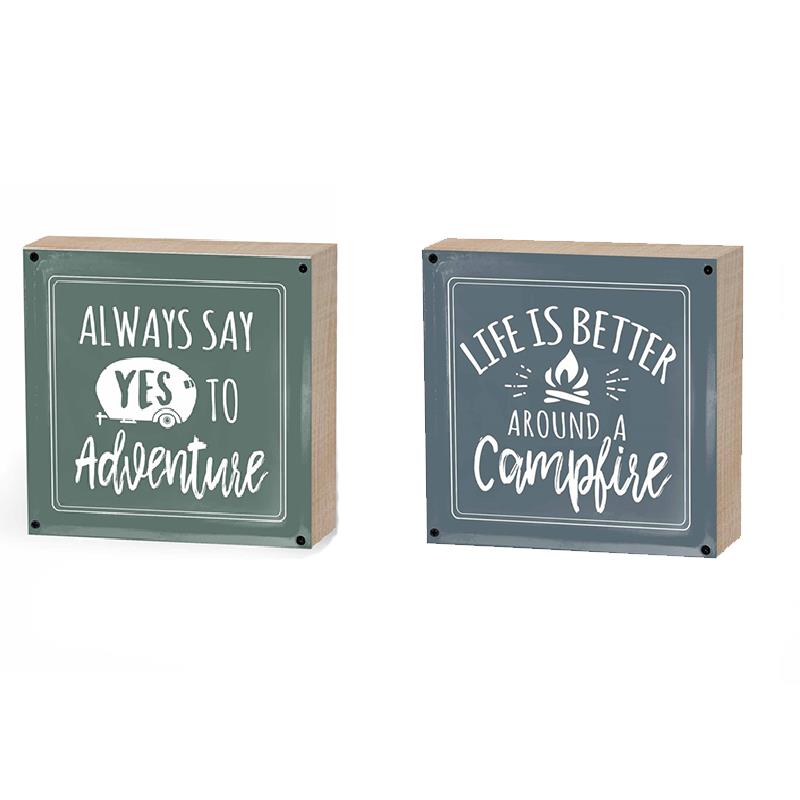 2 Asst. Camping Signs