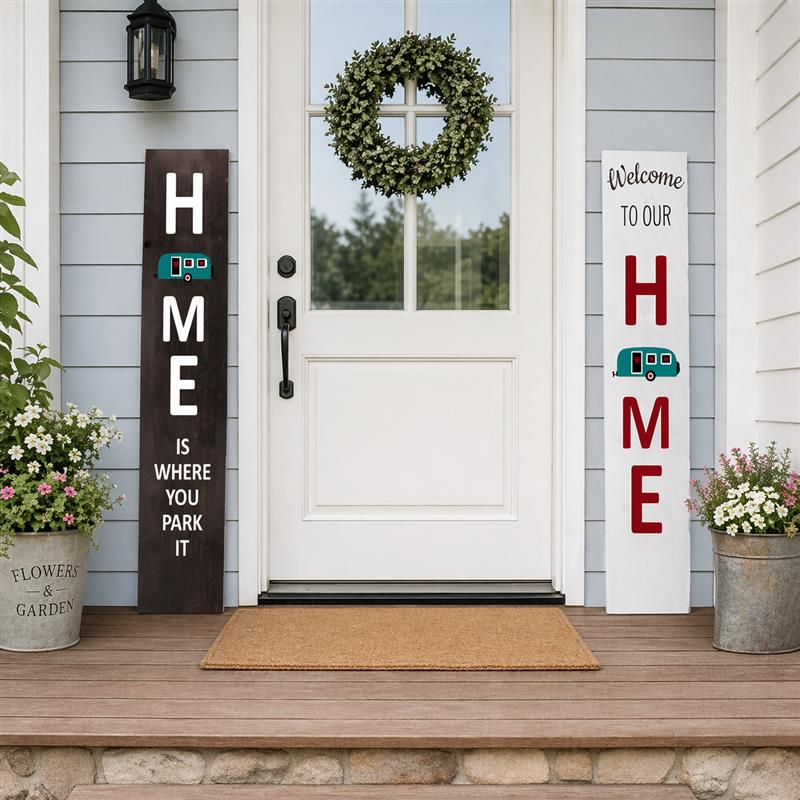 Reversible Camper Porch Sign