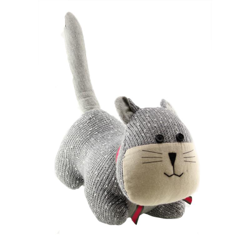 Grey Cat Door Stop...*