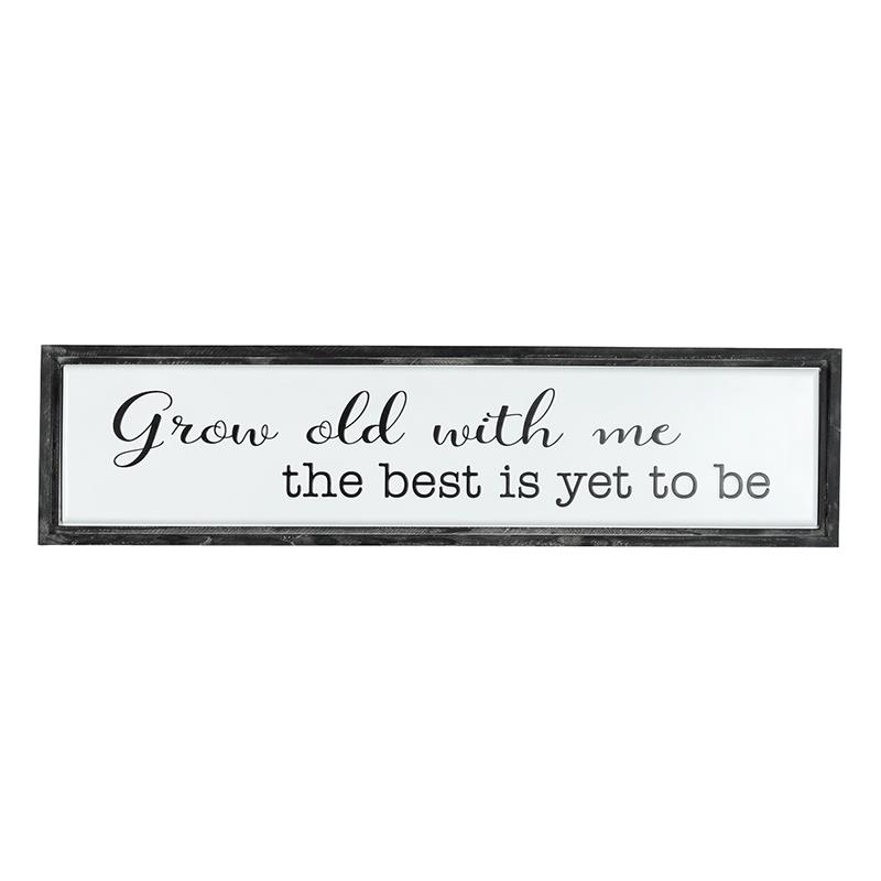 Grow Old With Me Wall Plaque
