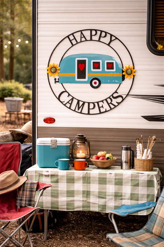 Happy Camper Circle          #