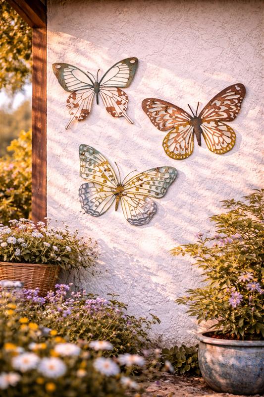 3 Asst. Butterfly Wall Decor