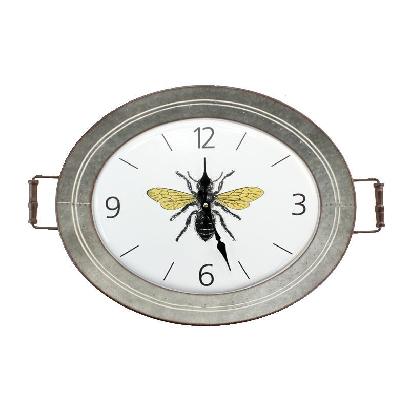 Oval Bee Clock