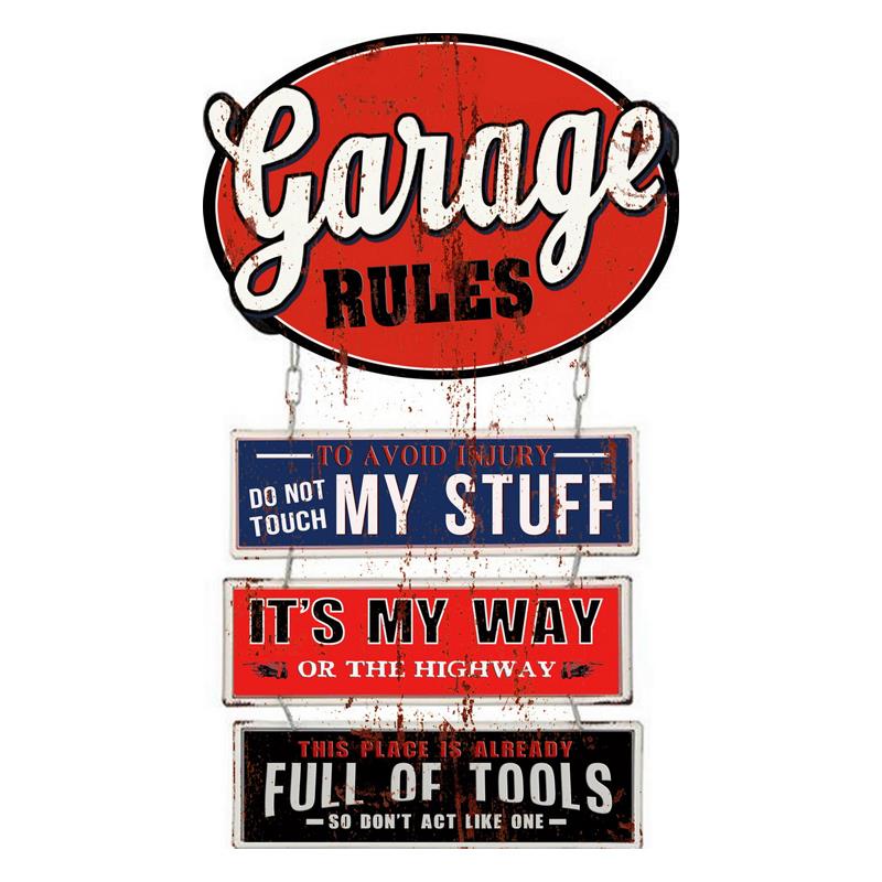 Garage Rules Sign