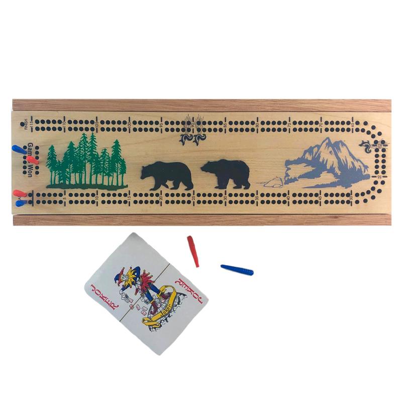 Bear Cribbage Board