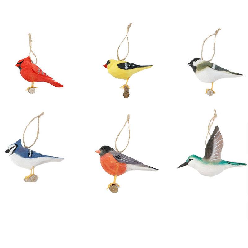 6 Asst. Bird Ornamnet\t\t\t\t\t\t\t6