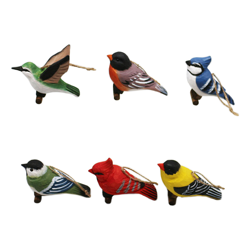 6 Asst Bird Ornament\t\t\t\t\t\t6