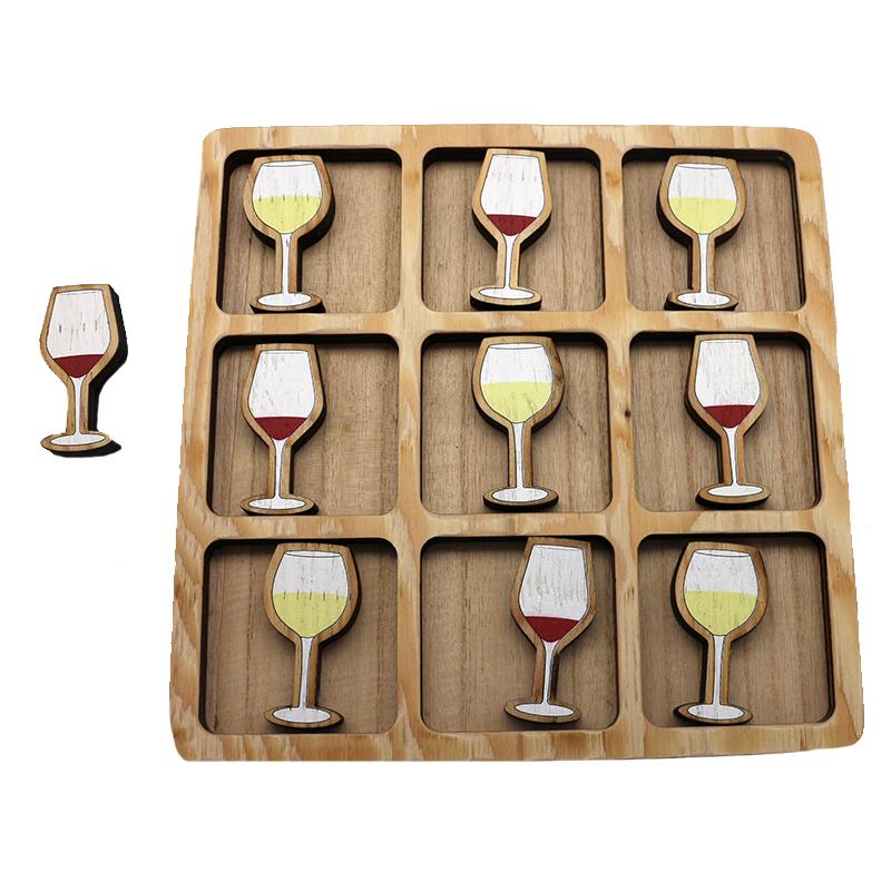 Wine Tic Tac Toe Set