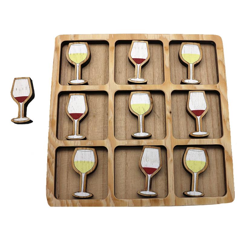 Wine Tic Tac Toe Set