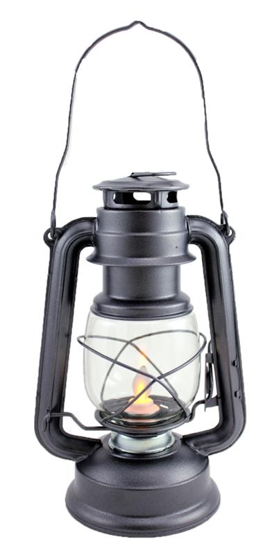LANTERN GREY M-FLAME LED SML