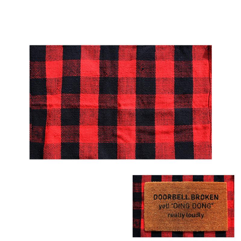 Red Plaid Layering Mat       #