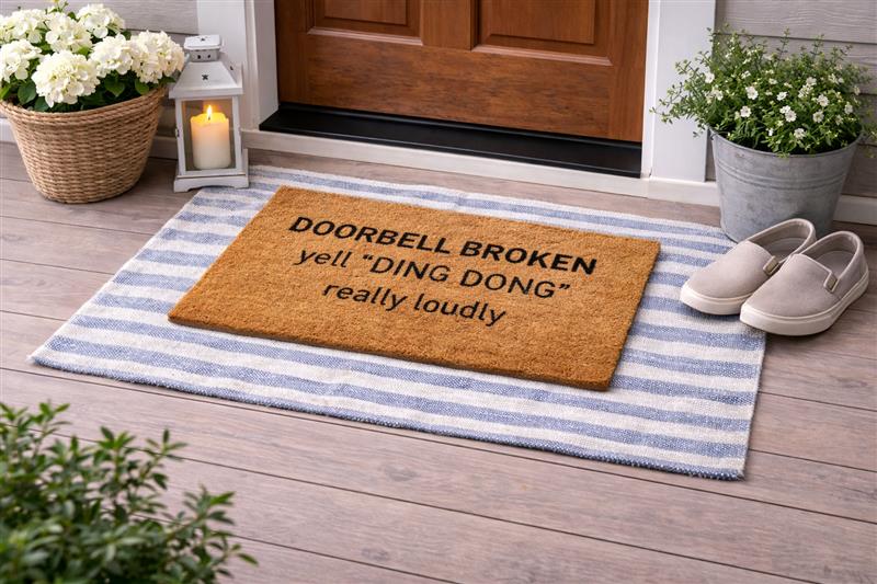 Blue Stripe Layering Mat