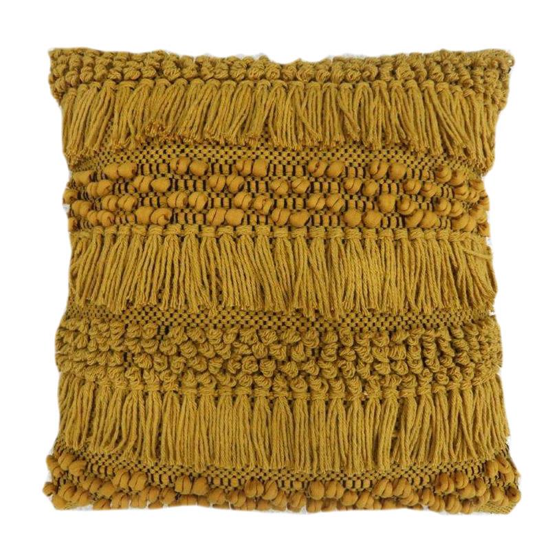 Ochre Shag Square Pillow