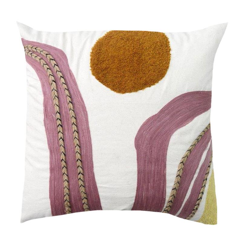 Embroidered Square Pillow