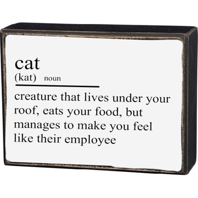 Box Sign Cat