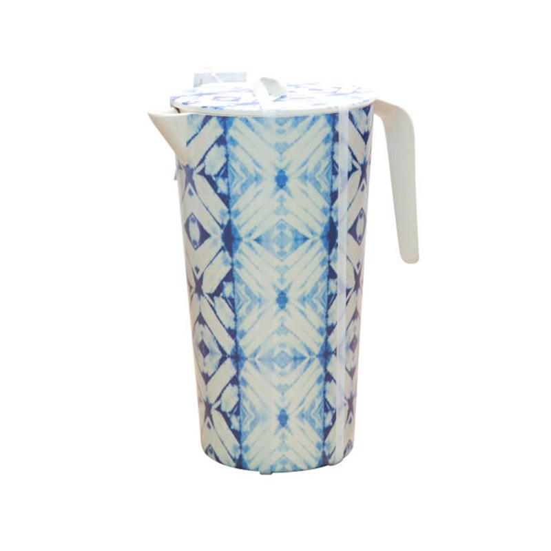 Bamboo Jug w Lid Blue