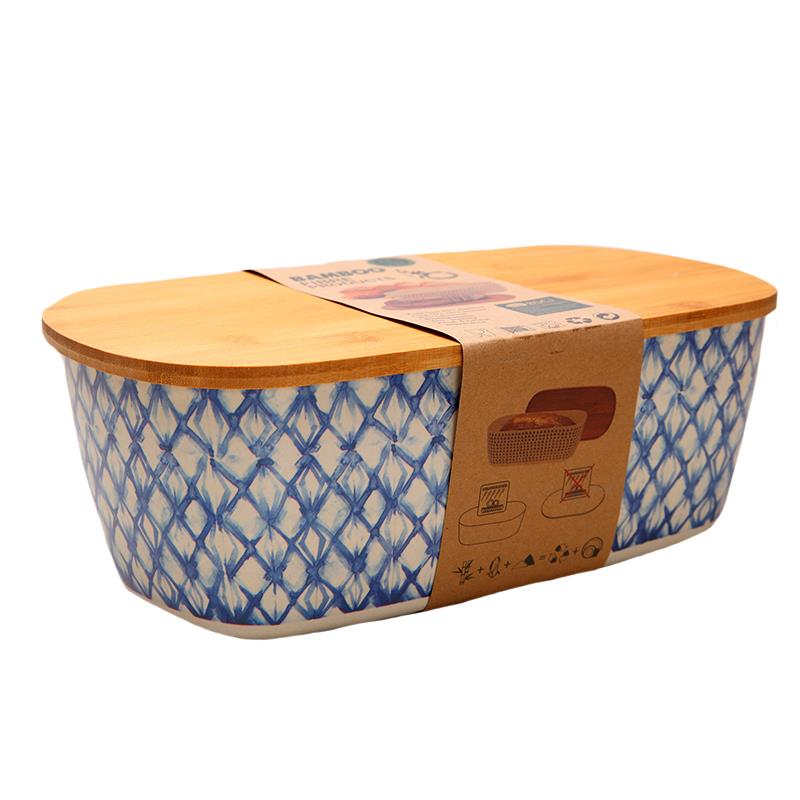 Bamboo Bread Bin Blue