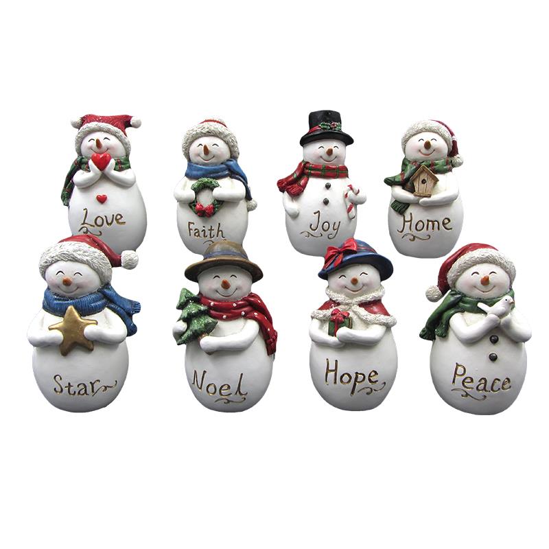 8 Asst. Snowmen w/ Display Box