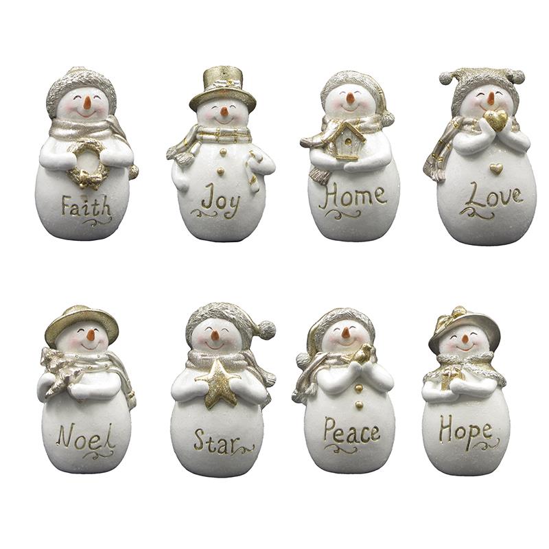 8 Asst. Snowmen w/ Display Box