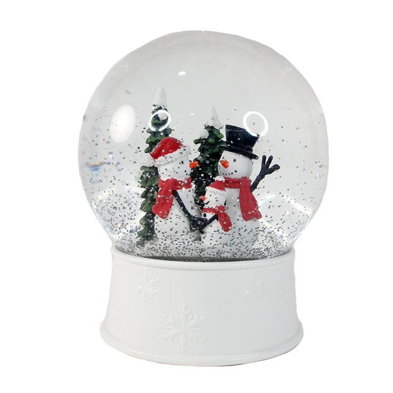 LED Snowman Family Snowglobe