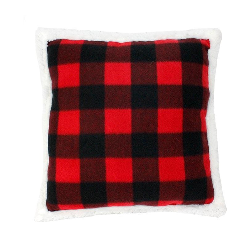 Fleece Buffalo Plaid Pillow