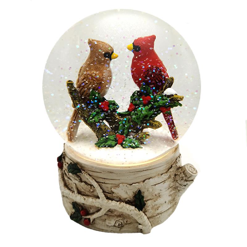 Cardinal Snowglobe Birch LED