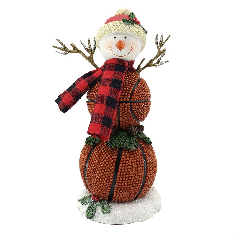 Basketball Snowman
