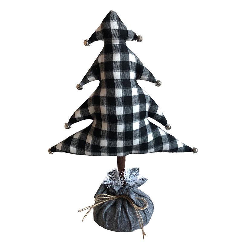B & W Plaid Tree