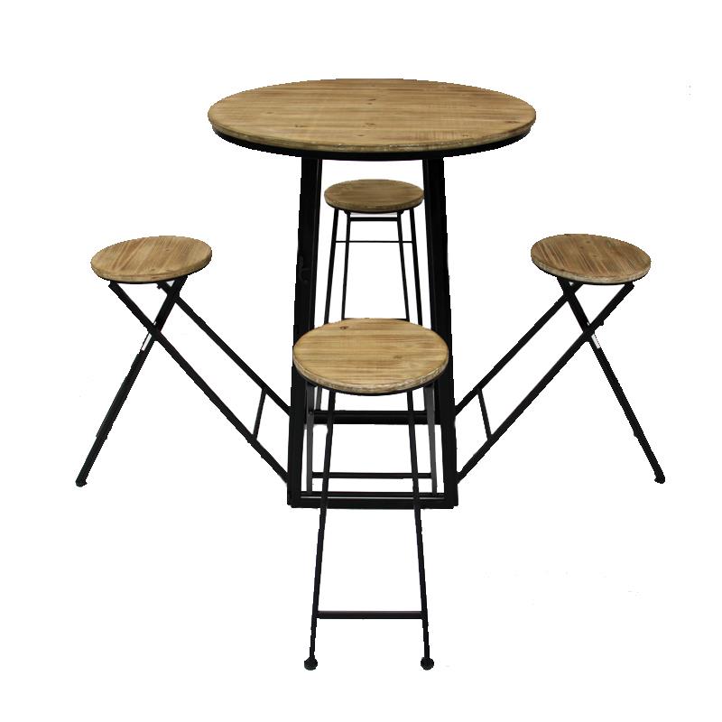 Set Folding Table w/ 4 Stools