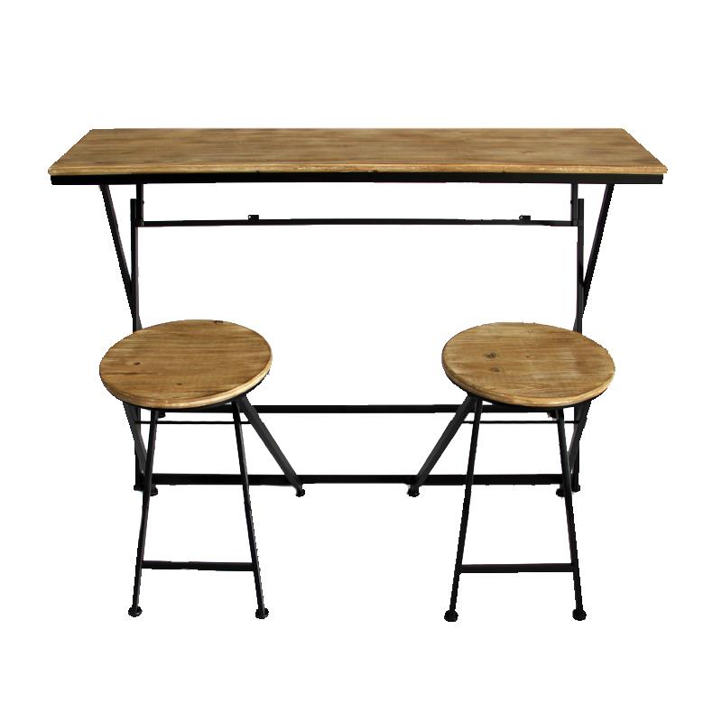 Set Folding Bar Table w/Stools