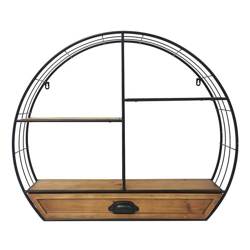 Wall Shelf With Wood Drawer