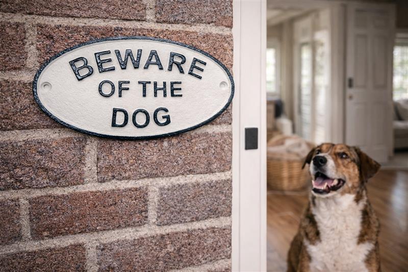Beware of the Dog Sign