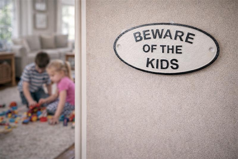 Beware of the Kids Sign
