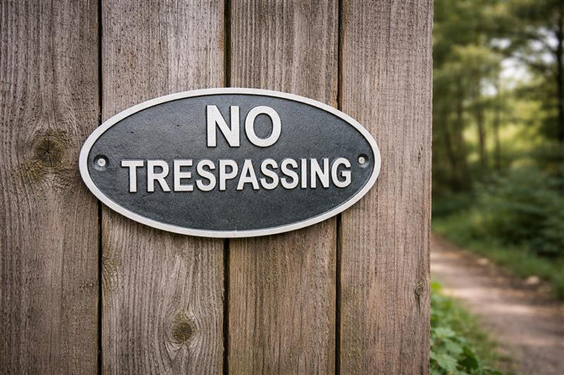 No Trespassing Sign