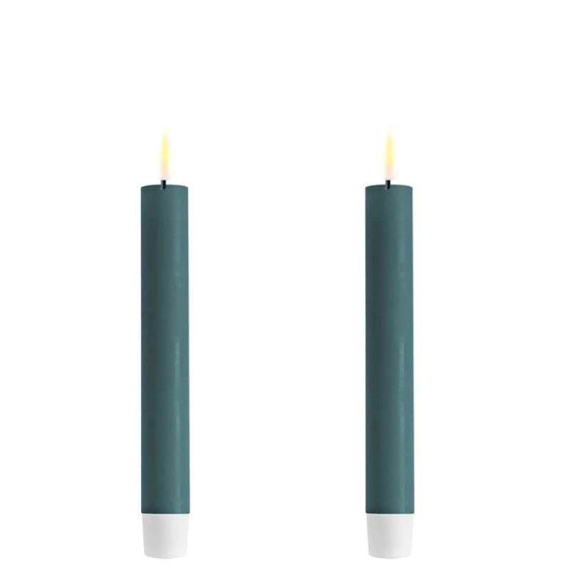 JADE GREEN LED TAPERS 6 INCH