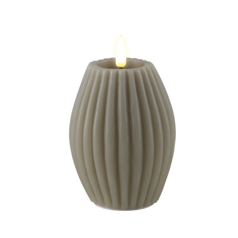 STRIPE CANDLE SAND 3x4 INCH