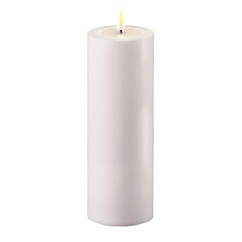 WHITE OUTDOOR LED CANDLE 3x8